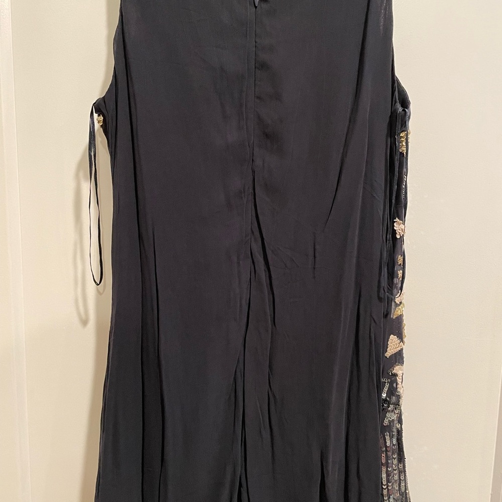 NWT Gracia Sequined Sparkle Navy Blue Mini Dress Sleeveless M - Picture 13 of 15